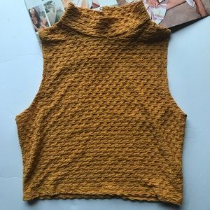 Mustard Crop Top